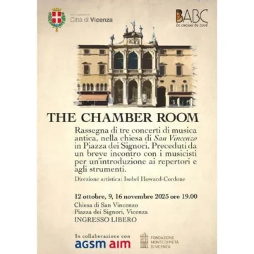 The chamber room, rassegna di musica antica nella Chiesa di San Vincenzo